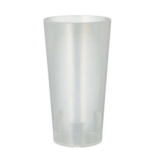 Mehrwegbecher 0,4 l Ø 7,5 cm · 14,5 cm transluzent unzerbrechlich Papstar 10 stk.