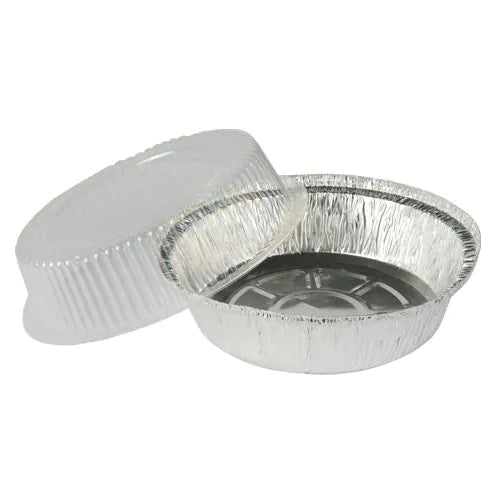 Aluschalen + Dom-Deckel rund 770 ml Ø 18,2 cm · 8 cm 25stk