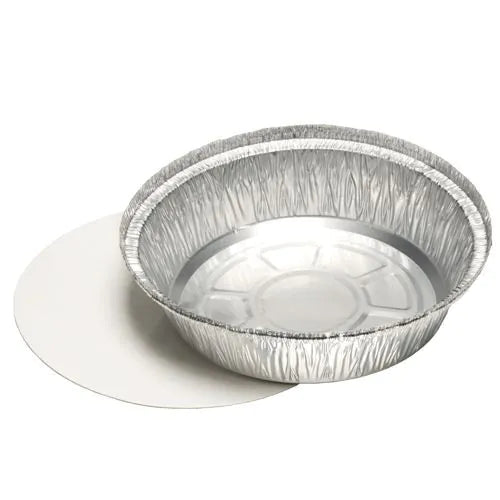 Aluschalen + Einlegedeckel, PP-beschichtet rund 770 ml Ø 18,2 cm · 4 cm 25stk