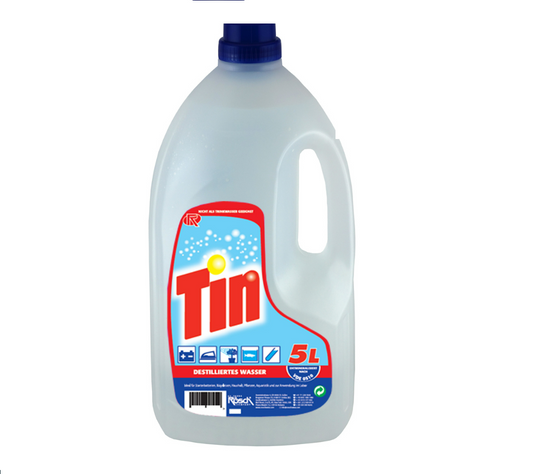 Tin Destilliertes Wasser 5 Liter