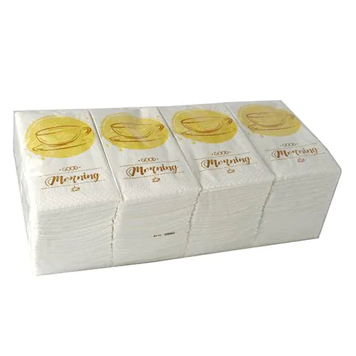 Servietten, 3-lagig 1/8-Falz 33 x 33 cm "Good Morning" 250Stk
