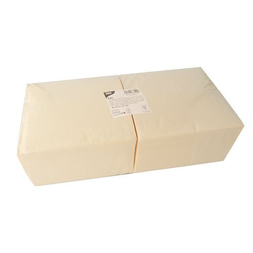Servietten, creme 3-lagig 1/8-Falz 40 x 40 cm 250Stk
