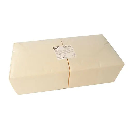 Servietten, creme 3-lagig 1/8-Falz 40 x 40 cm 250stk