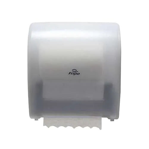 Spender für System-Handtuchrollen,weiss, 33,5 cm x 22 cm x 32 cm, halbautomatisch Friepa