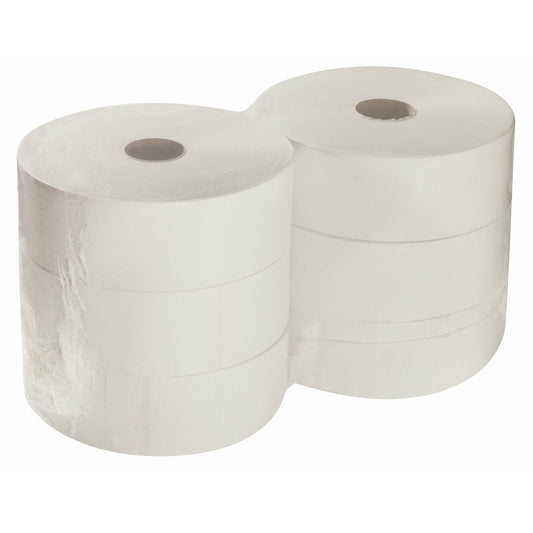 6 Rollen Jumbo Toilettenpapier 2-lg. hochweiß 320m Topa WC Papier (10052a)