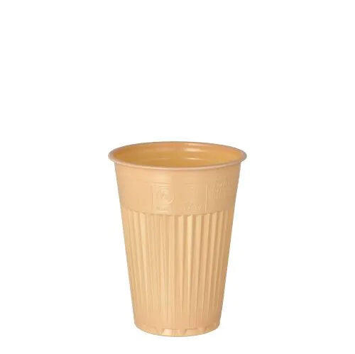 Thermobecher Einweg, automatengängig, PS 0,18 l Ø 7,03 cm · 9 cm braun 100Stk