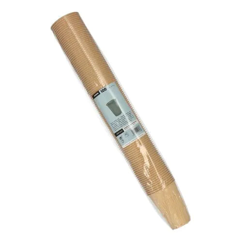 Thermobecher Einweg, automatengängig, PS 0,18 l Ø 7,03 cm · 9 cm braun 100Stk