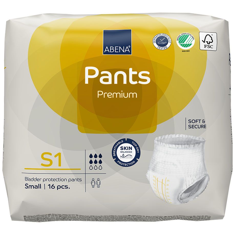 Abena Pants S1, Premium Inkontinenz- Pants (16 Stck.)