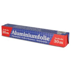 Alufolie 30cmx30m 11µ in Box Kleinrolle