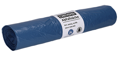 Müllsäcke 120l blau 29µ Typ 60 Premium Deiss 25Stk. Blauer Engel
