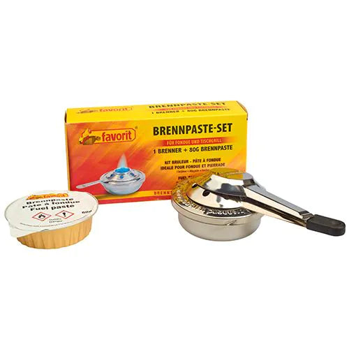 Sicherheits-Brennpaste Set, 80 gr Brennpaste + verstellbarer Brenner, – AS Hygiene