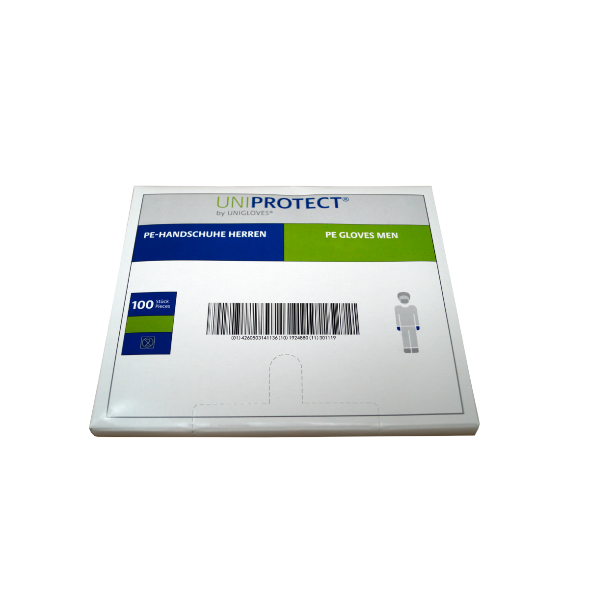 UNIGLOVES UNIGLOVES POLYETHYLEN-HANDSCHUH, TRANSPARENT PE 100Stk.