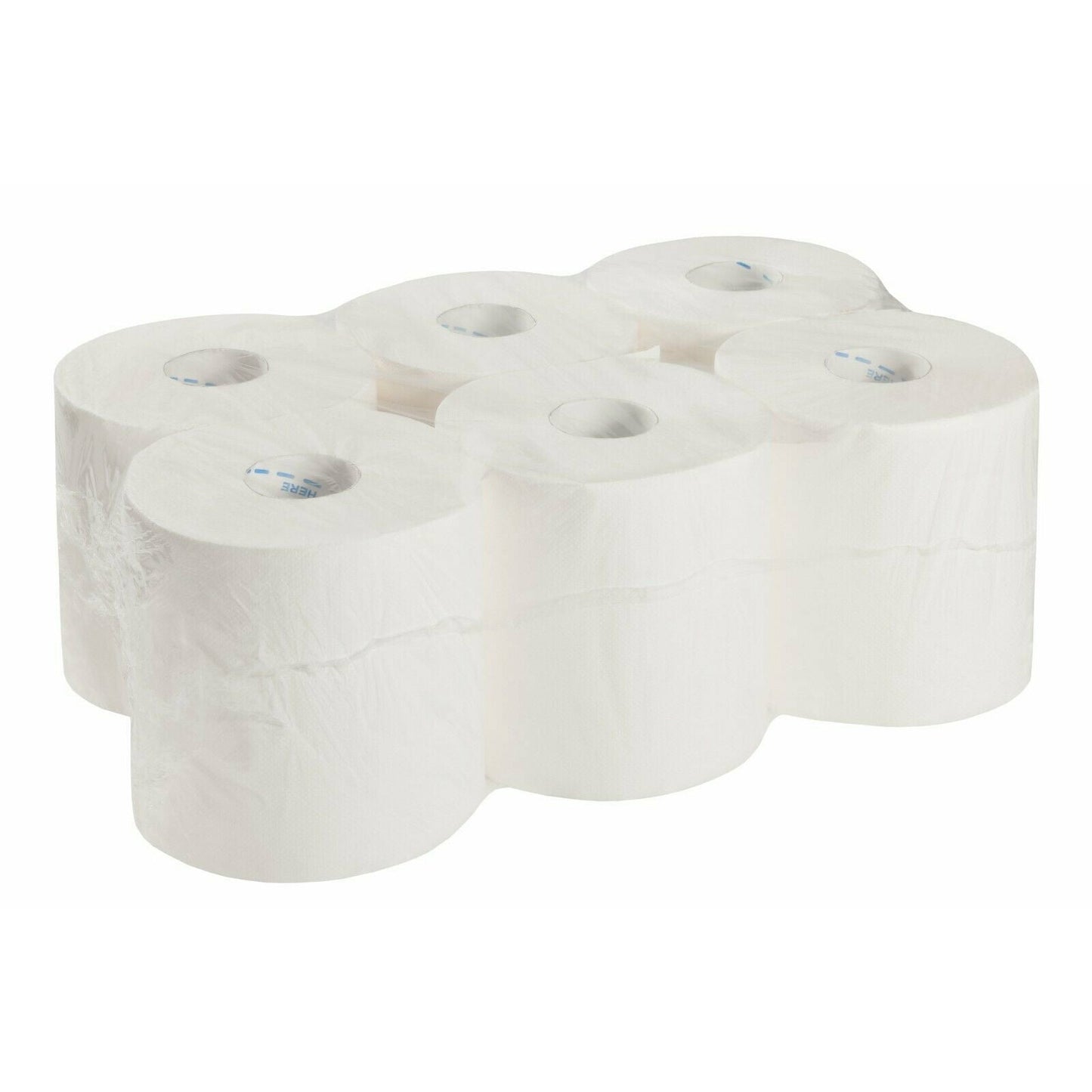 6 x Handtuchrollen RC 1 lagig Innenabrollung Putzpapierrollen Handtuchpapier 275m