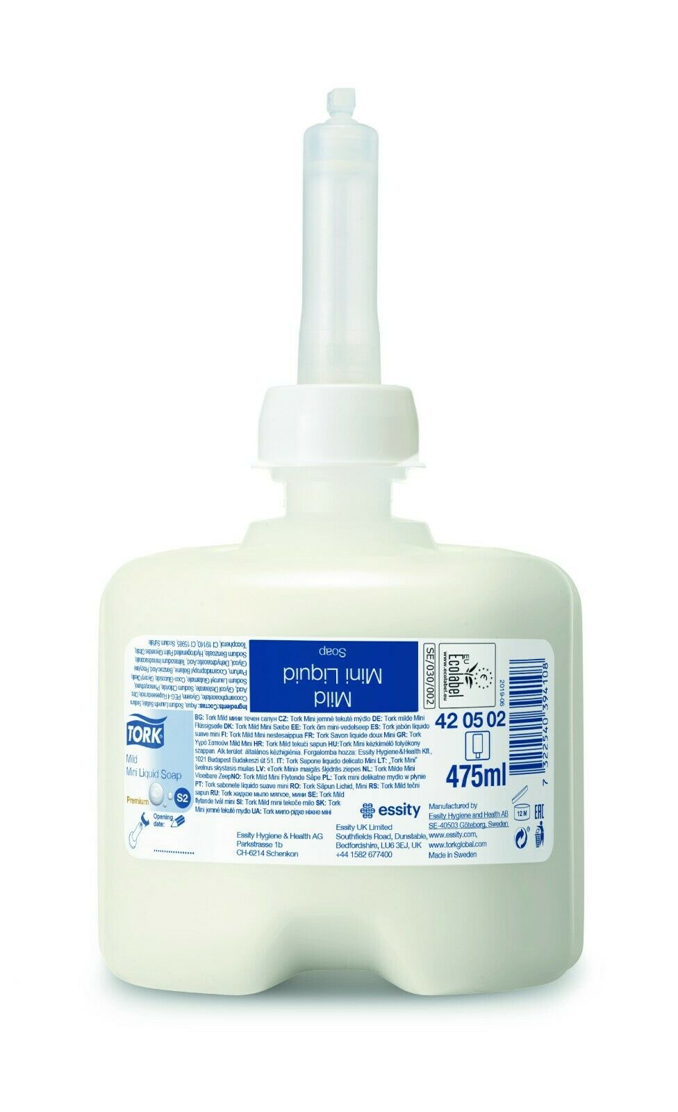 S2 Tork Mild Mini Liquid Soap 475 ml Flüssigseife Seife Waschcreme 420502