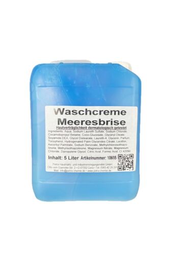 Seife, Seifencreme, Flüssigseife, flüssige Seife, Grüner Meeresbrise 5L/10L Kanister