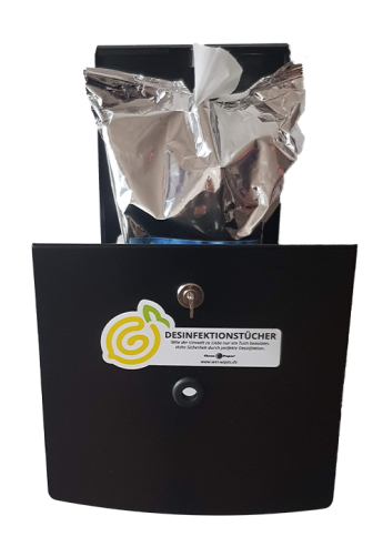 Wandspender Edelstahl Black