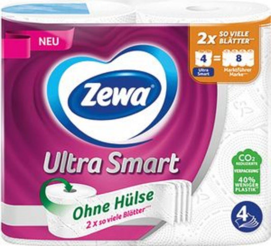 Zewa Toilettenpapier Smart 4 lagig 84Stück à 280 Blatt Topa WC-Papier Klopapier