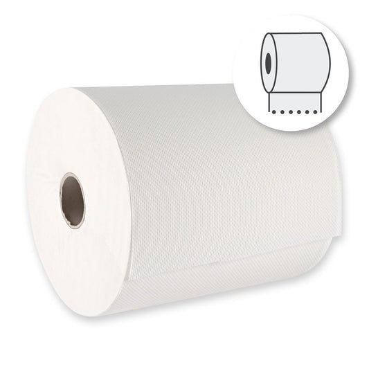 Papierhandtuchrollen, 3-lagig | Zellulose, Außenabwicklung 110m Tork H1 geeignet