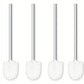 4 Set Toilettebürste + Stiel Edelstahl