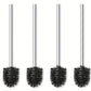 4 Set Toilettebürste + Stiel Edelstahl