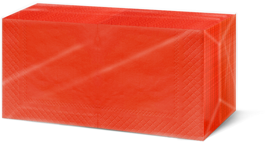 Servietten rot 24x24cm 2-lagig 1/4-Falz  200 Stk.