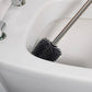 4er Set Toilettenbürste + Stiel Edelstahl Silikon