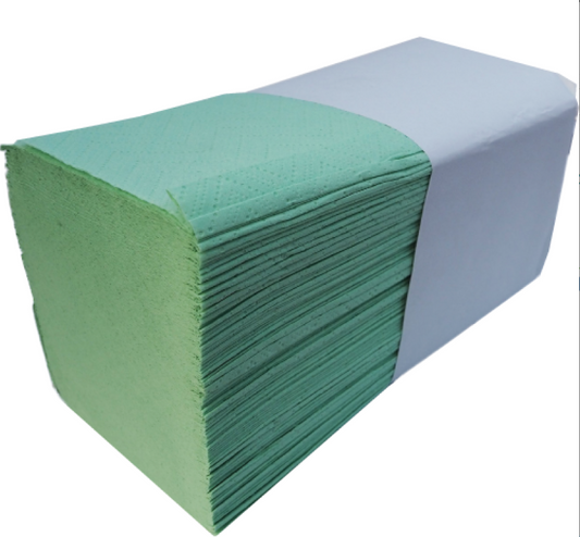 Papierhandtücher 2-lagig Grün 4.000 Stück 25x23cm V-Falz