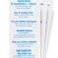 Hygienebeutel Papier 7-sprachig weiß 11+4,5x28cm