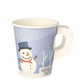 Becher | Glühwein |Pappbecher "To Go", 0,2 l Ø 8 cm · 9,2 cm "Snowman" 50 Stk.