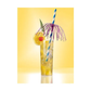 Papierstrohhalme Ø 6 mm · 20 cm blau "Fireworks"50Stk