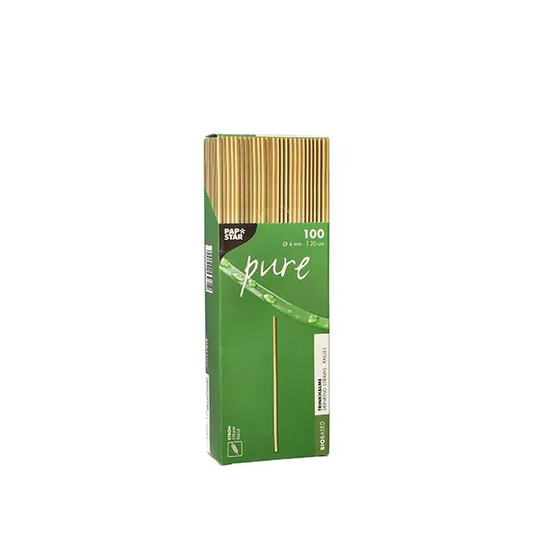 Bio-Strohhalme aus Stroh "pure" Ø 4 mm · 20 cm Papstar Öko 100Stk