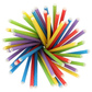 Trinkhalme aus Papier Shake farbig Ø8mm 25cm 88480, 500St/Pack