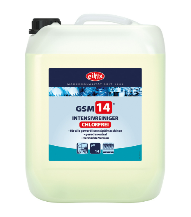 GSM 14® OC Intensiv-Reiniger flüssig –chlorfrei– für Geschirrspülmaschinen 14kg