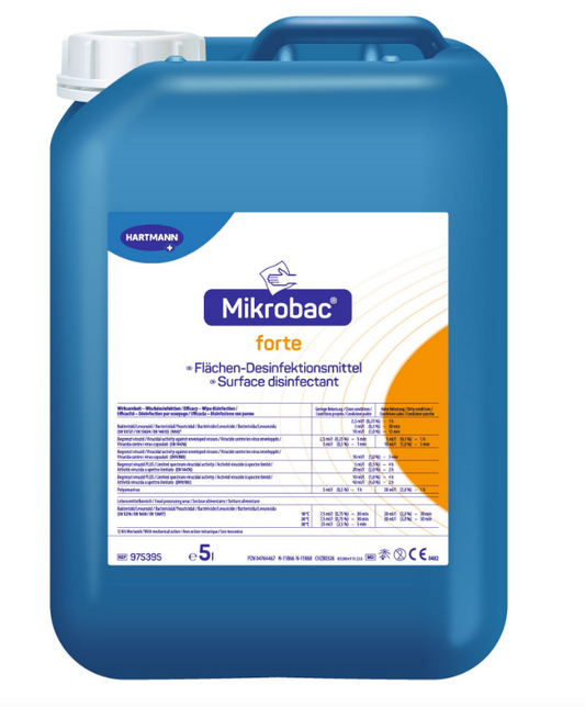 BODE Mikrobac forte 5 Liter – Aldehydfreies Flächendesinfektionsmittel-Konzentrat