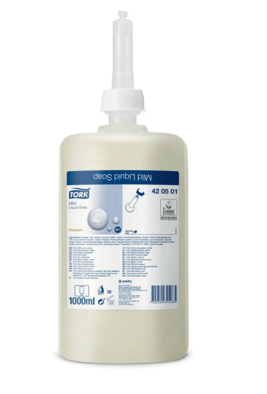 Tork Seife S1 Premium Mild Liquid Soap Nicht Parfümiert Seife Patrone 420501