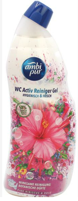WC Reinigungsgel Ambi Pur 750ml Hibiscus & Rose WC Reiniger