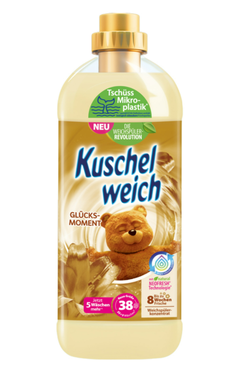 Kuschelweich Weichspüler Glücksmoment für 38 Waschladungen 1000ml