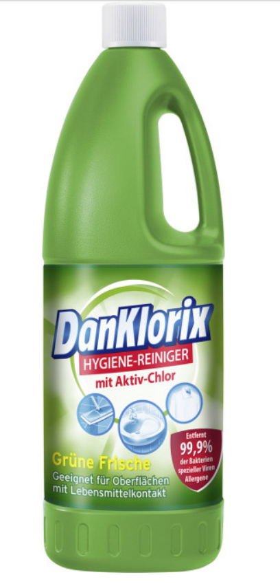 Dan Klorix Hygienereiniger Original/Grüne Frische flüssig - 1,5 l Flasche