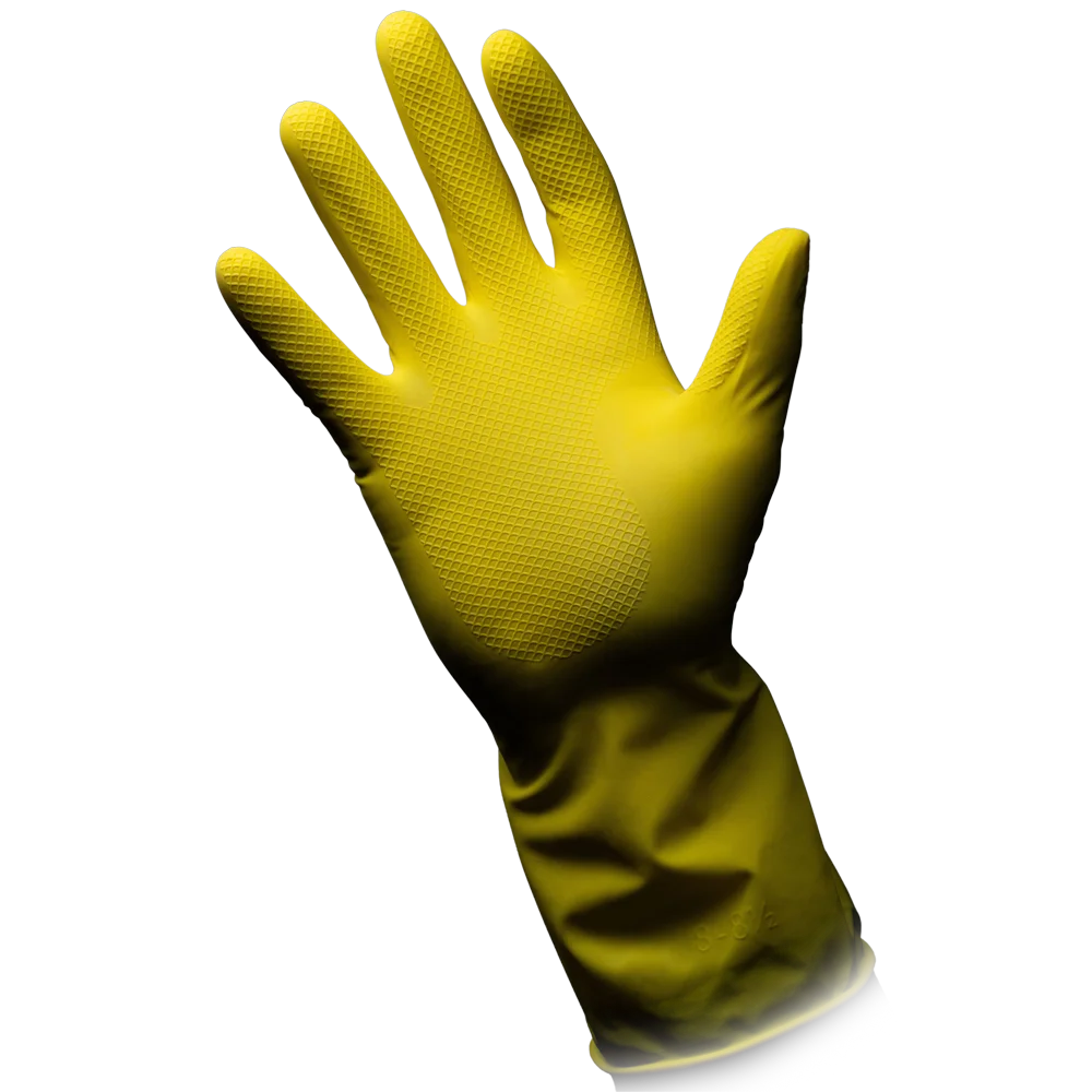 Haushaltshandschuhe Latex, gelb – Clean-Comfort