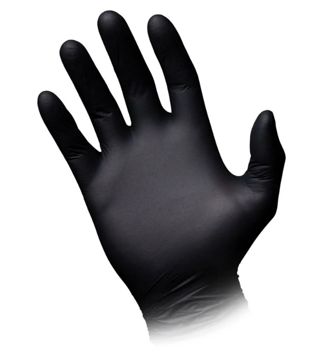 Einmalhandschuhe  Mercator Nitril  Pura comfort schwarz puderfrei 100 Stück