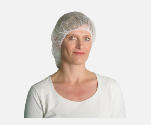 Kopfschutz Baretthaube 52 cm – Weiß, Blau oder Grün