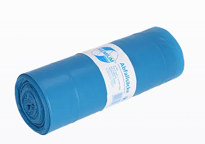 PREMIUM MÜLLSÄCKE, LDPE, 120 L, BLAU 25Stk m. Zugband