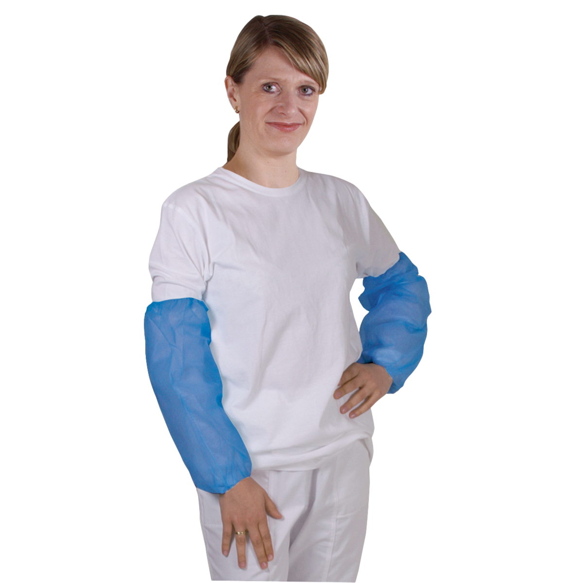 PE-Ärmelschoner Blau 20 my – 40 cm | 10 × 100 Stück