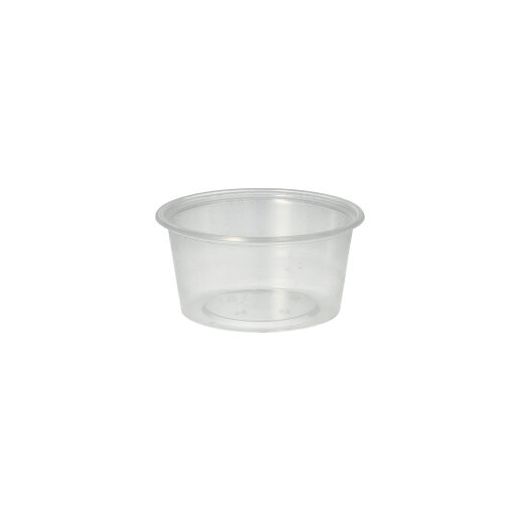 Dressingbecher, PP rund 80 ml Ø 7,1 cm · 3,5 cm transparent 50stk.