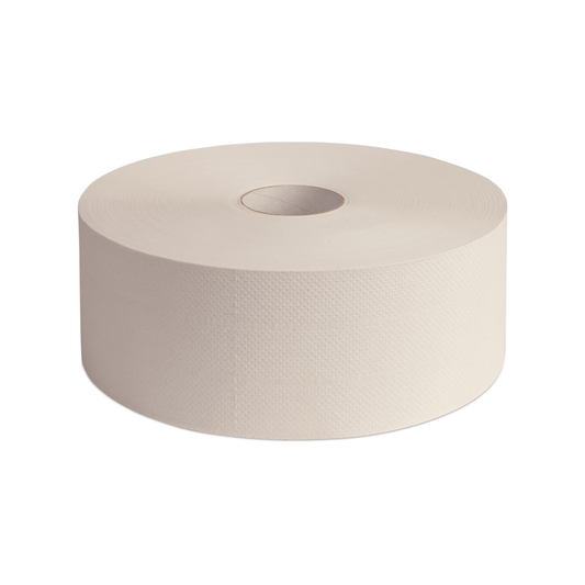JUPP Toilettenpapier Jumborolle Maxi Ø 26cm Schön weiß 2-lagig  6 x 380m