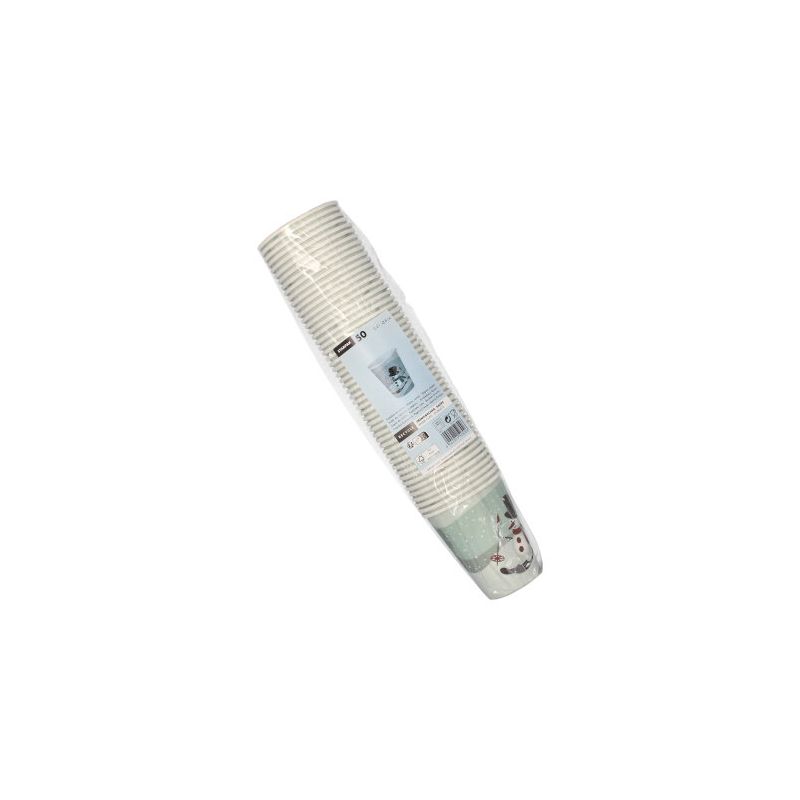 Becher | Glühwein |Pappbecher "To Go", 0,2 l Ø 8 cm · 9,2 cm "Snowtime" 50 Stk. (Kopie)