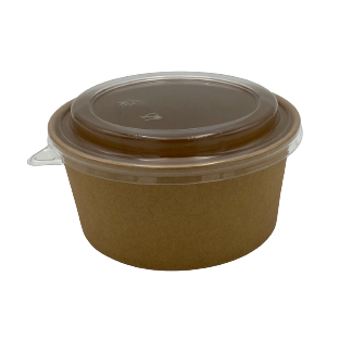 Salatschale Pastaschale Inkl Deckel Braun Pappe 1250ml 25Stk.