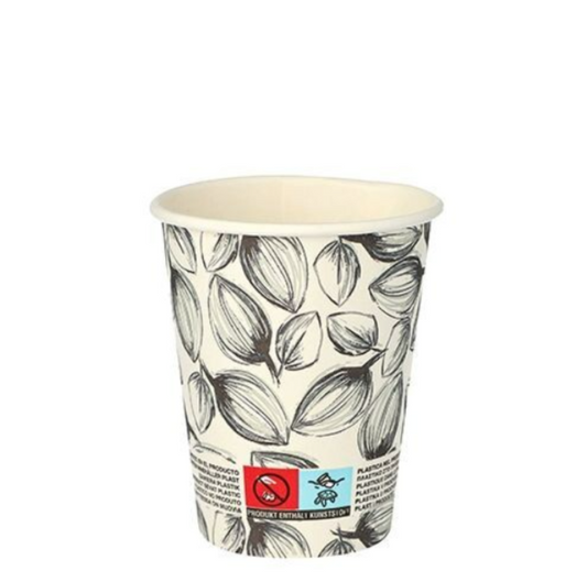 40 Glühweinbecher 0,2l Trinkbecher Becher Einwegbecher Leaves