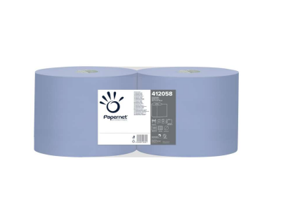 Papernet 412058 Putzrolle 2lg blau 21,5x36cm  2x 1000 Tücher pro Rolle