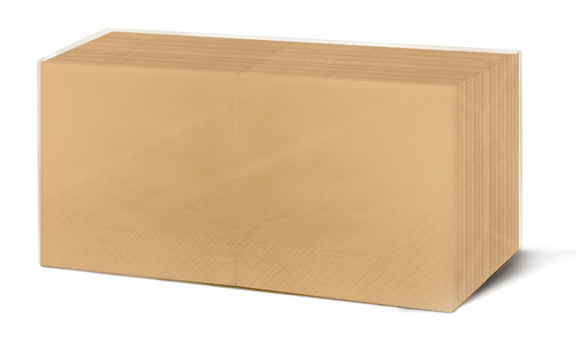 Servietten natur 24x24cm 2-lagig 1/4-Falz 200 Stk.